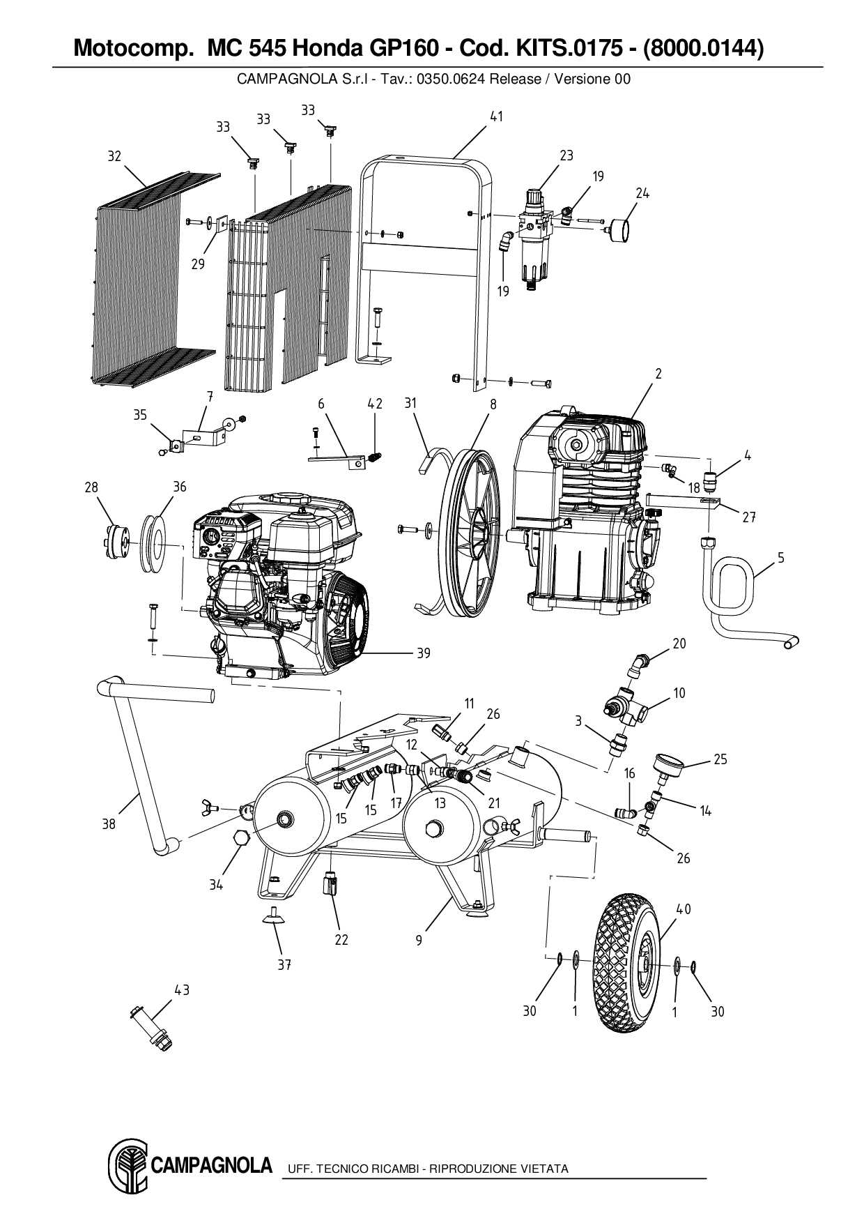 KITS.0175_Motocompressore  MC 545 Honda GP160 – (8000.0144)